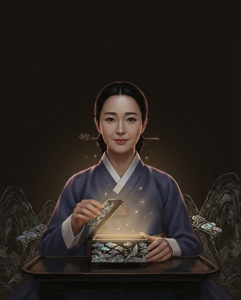 자개 상자를 여는 담연선생